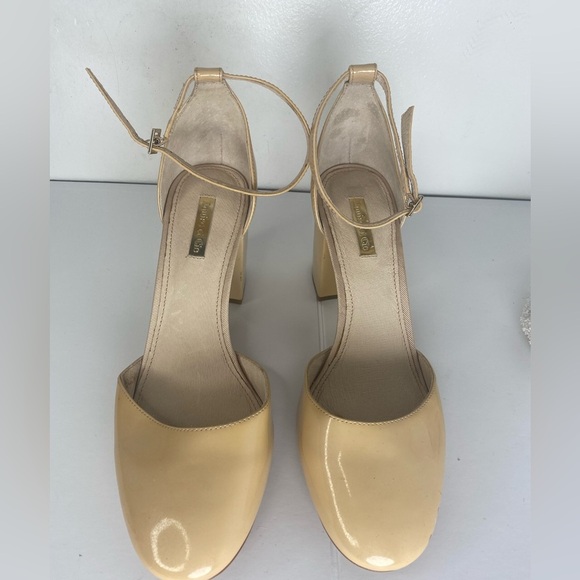 Louise et Cie Cream Block Heel Shoes - Picture 2 of 6